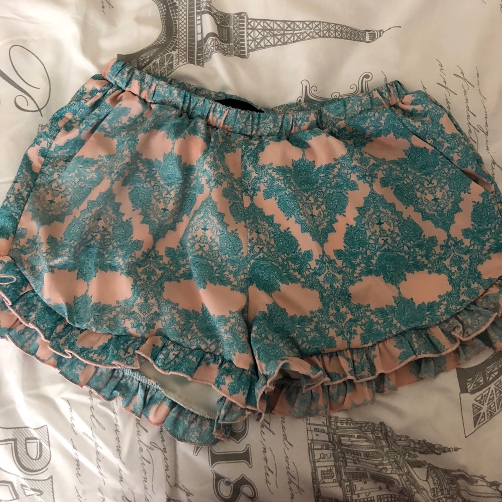 Pink and blue shorts